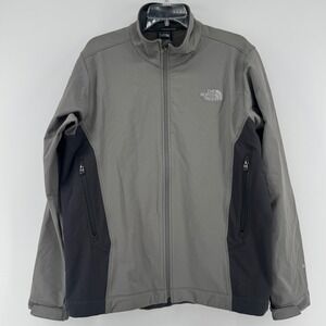 The North Face Apex Pneumatic Men's Softshell Jacket Gray Black Size Large